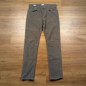 J Crew 484 Slim Fit Corduroy Pants Men's 31x34(33) Gray Stretch Business Casual